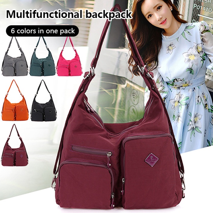 Multifunctional backpack convertible to single shoulder backpack ...