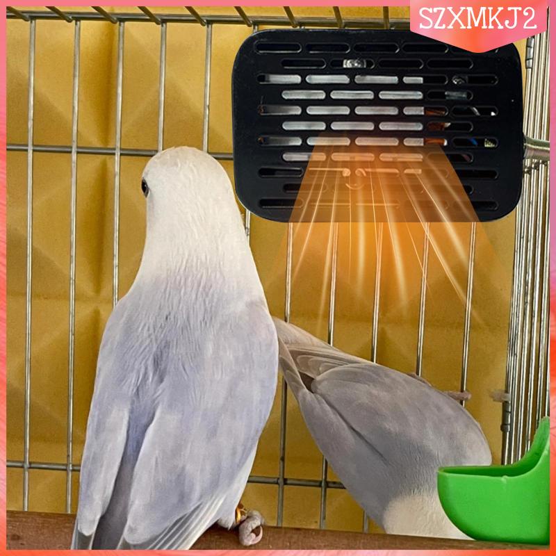[szxmkj2] Bird Cage Heater Anti Bite Wire Metal Mesh Screen Bird Heat Lamp with Lampshade for
