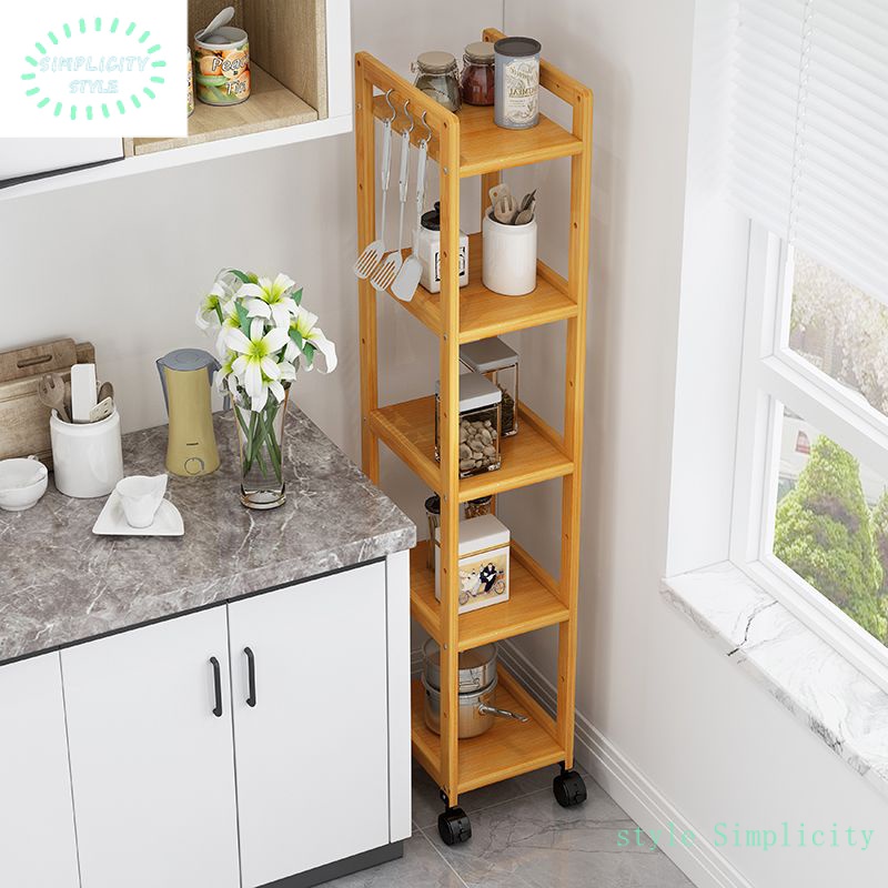 Kitchen Slit Storage Rack Narrow Slot Storage Rack Storage Cabinet