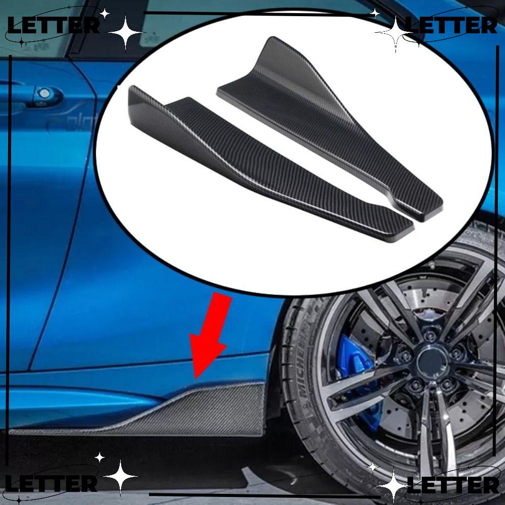 LET Car Side Skirt Bumper Bars, Spoiler Splitter Diffuser Car Bumper Spoiler Rear Lip