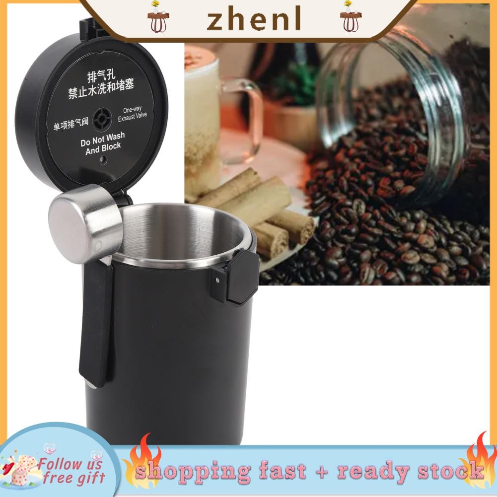Zhenl Pssopp Airtight Coffee Canister 600ML Food Storage Container with ...