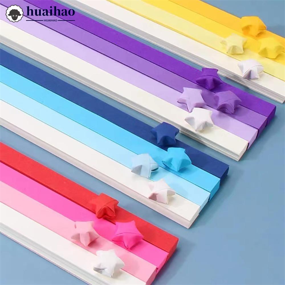 540 Gradient Color Origami Stars Paper Strips Double Sided Lucky Star  Origami Decoration Folding Paper For Kids Arts Crafting