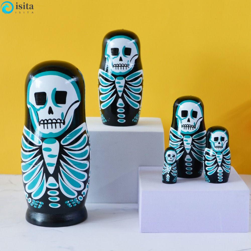 ISITA Russian Nesting Doll, Nesting Doll Hand Paint Toys Russian