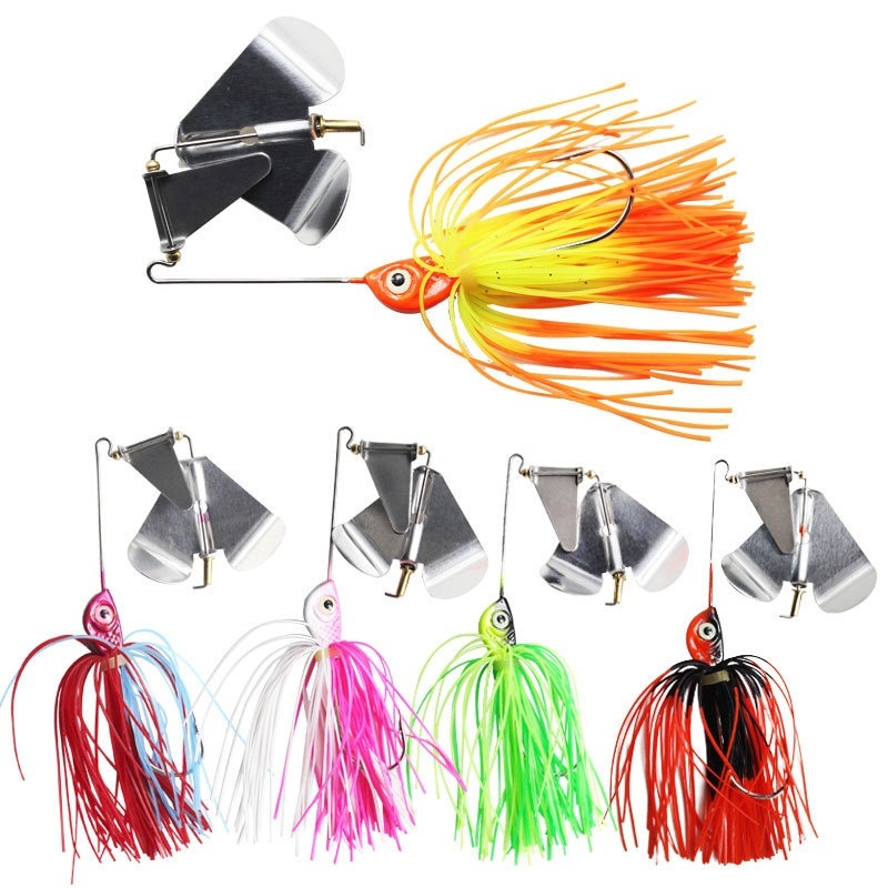Spinnerbait Fishing Lures Bass Fishing Buzzbait Multicolor Bass