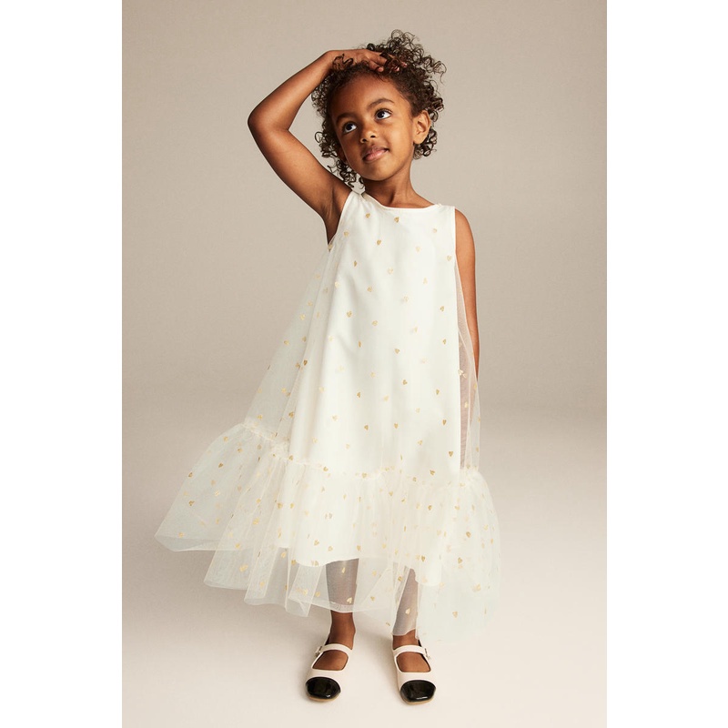 White frock for hot sale baby girl