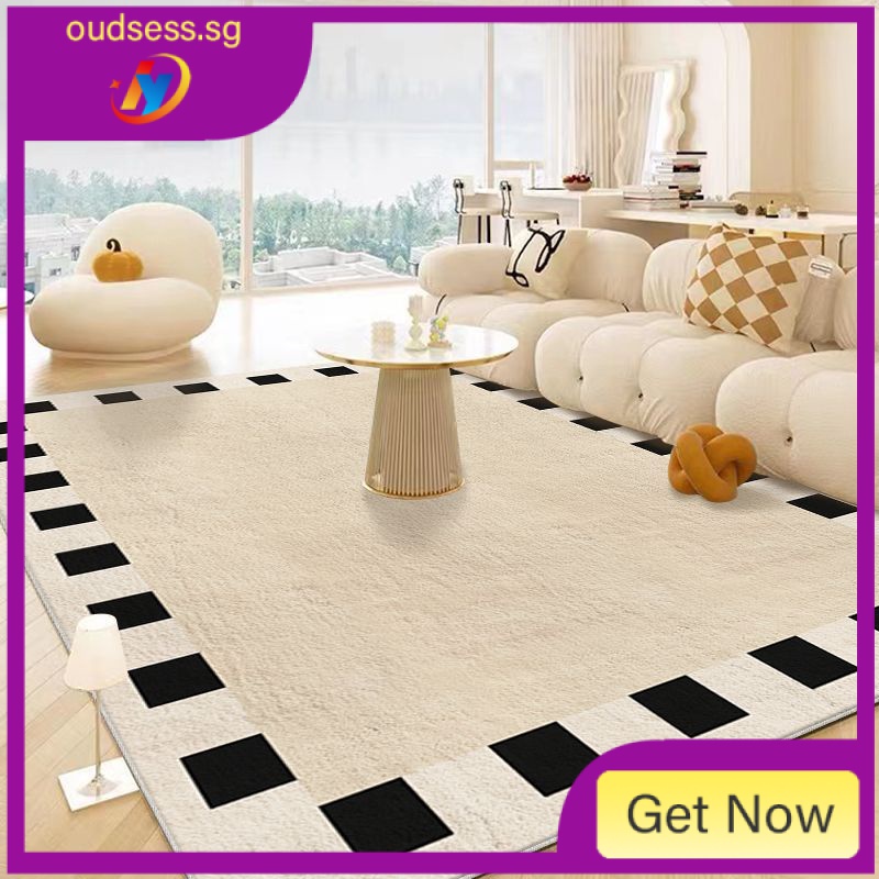 [in stock] cashmerelike living room carpet Jiji style thickened fullspread tea table carpet