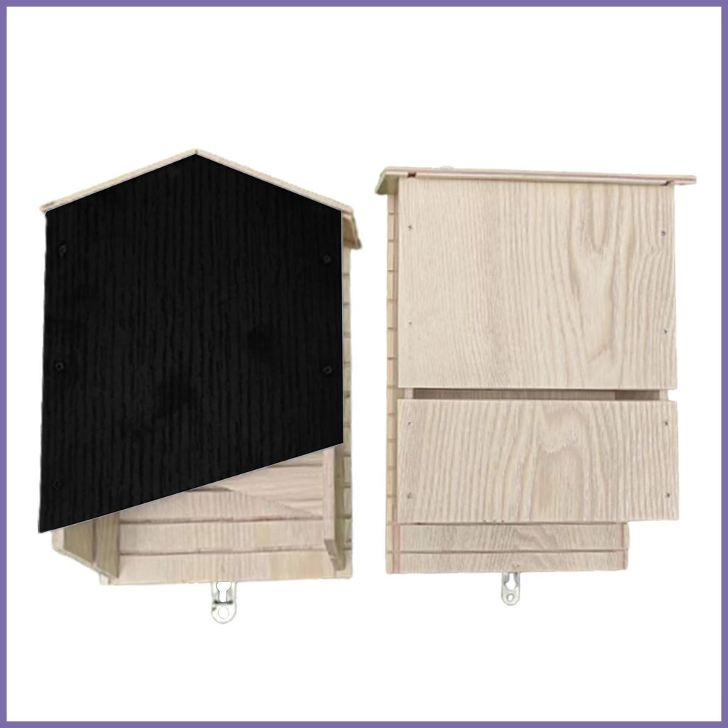 Outside Bat Box Bats Houses for Shelter Habitat Reusable Bat Box House