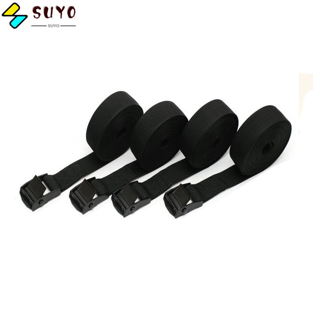 SUYO 4pcs Cinch Straps, Adjustable Buckle 3' x 1" Lashing Straps