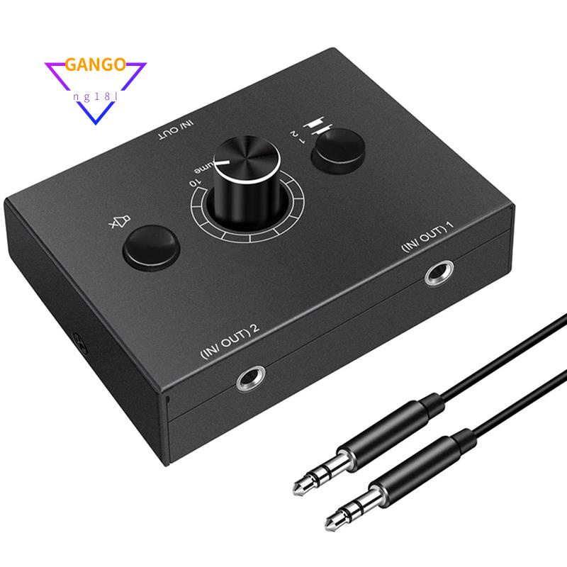 3.5mm Audio Switcher, 2 Input 1 Output/1 Input 2 Output Audio Splitter ...