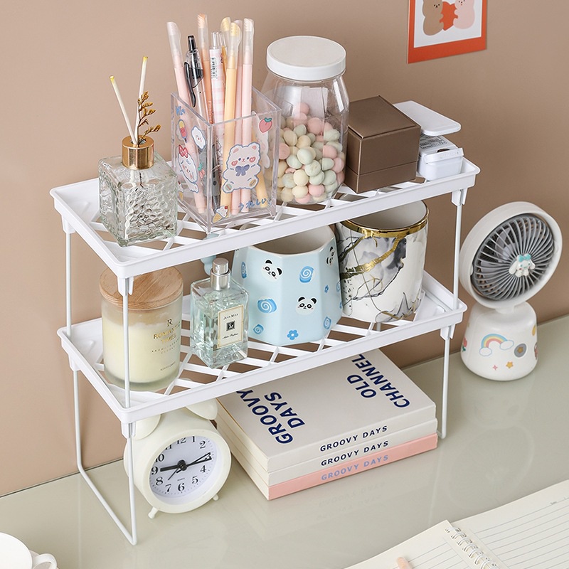Foldable Storage Holder Organizer Racks Portable Desk Bedroom Rack