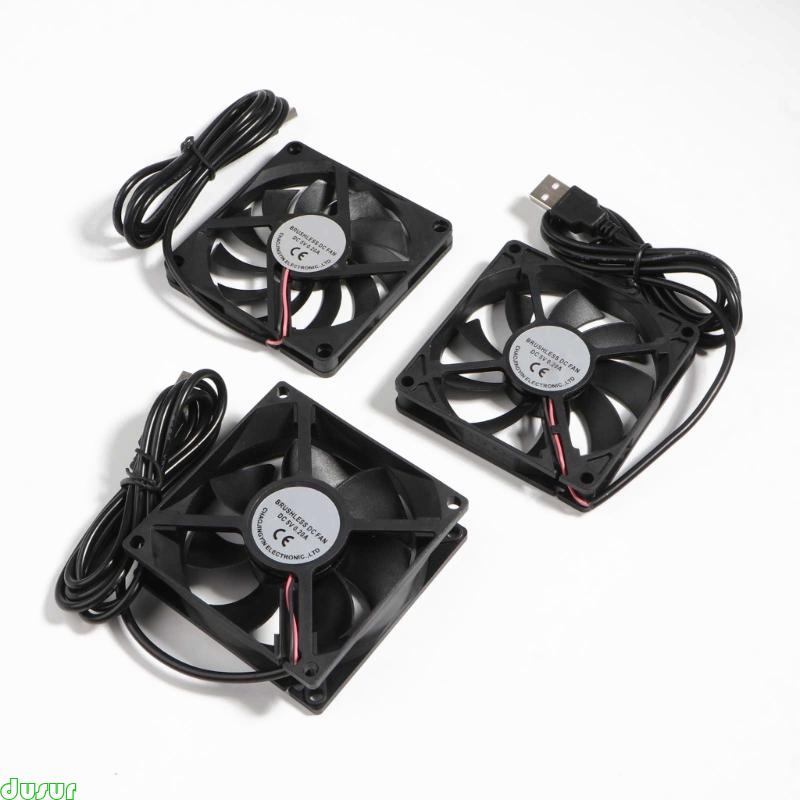 dusur 80mm USB Brushless Cooling Fan DC 5V Quiet Cooling Fan 8010 8015 ...