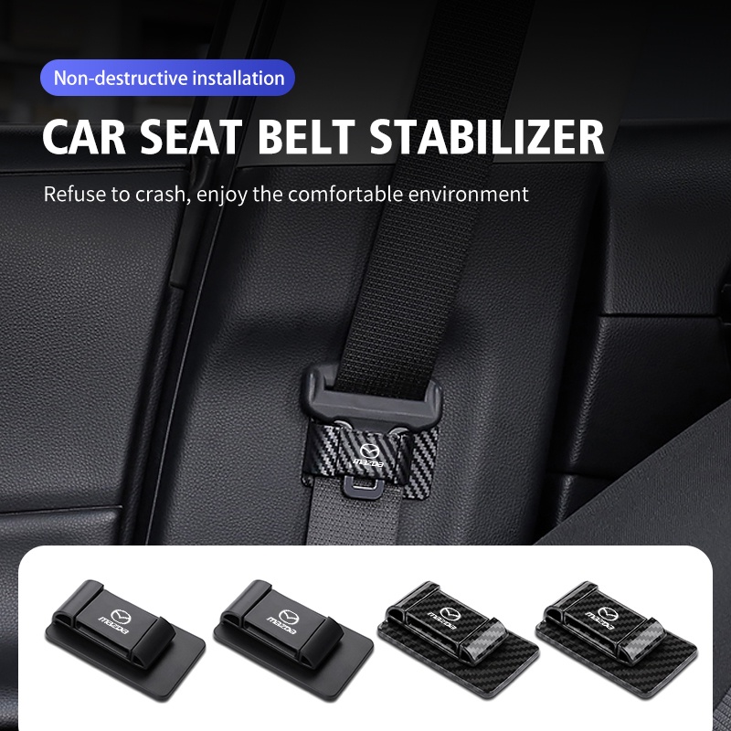 Car Seat Belt Holder Stabilizer Clips Universal Vehicle Stopper Belt