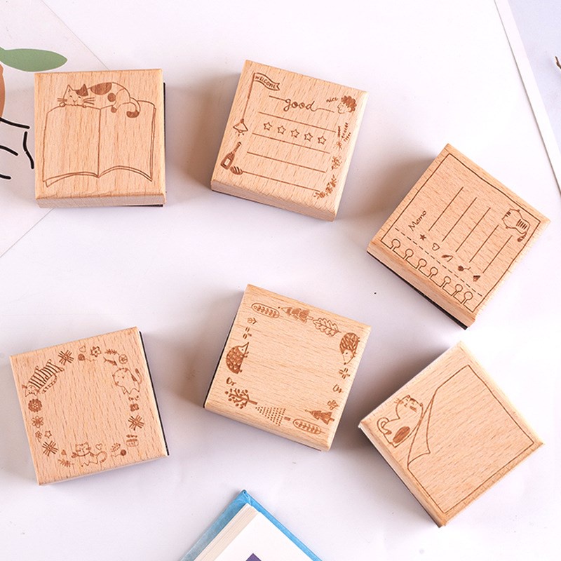 Vintage Ink Pad for Stamp Large Size DIY Scrapbooking Crafts Diary Journal  Planner Decoration Rubber Wooden Stamps Paper Inkpads