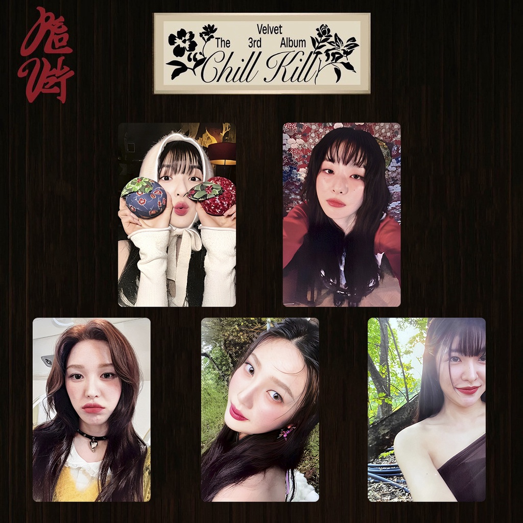 5-6pcs/set Red Velvet Photocards New Album Chill Kill Lomo Card Irene ...