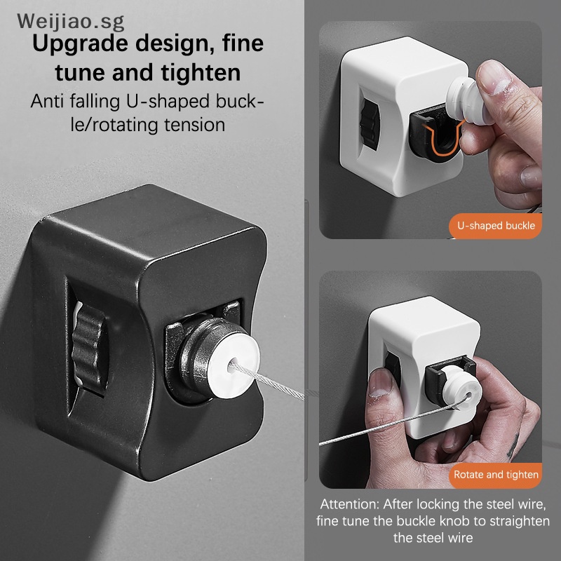 Weijiao Nonpunching Retractable Clothesline Invisible Hotel Balcony