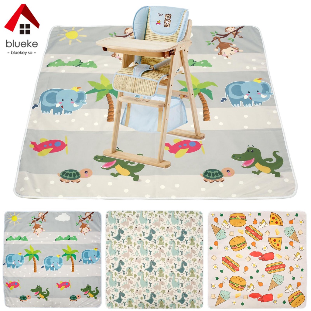 15 kinds of prints Baby Splash Mat Non-slip High Chair Feeding Mat ...