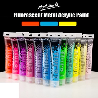 12 Color Iridescent Acrylic Paint, 75ml Tubes - Luminescent Color