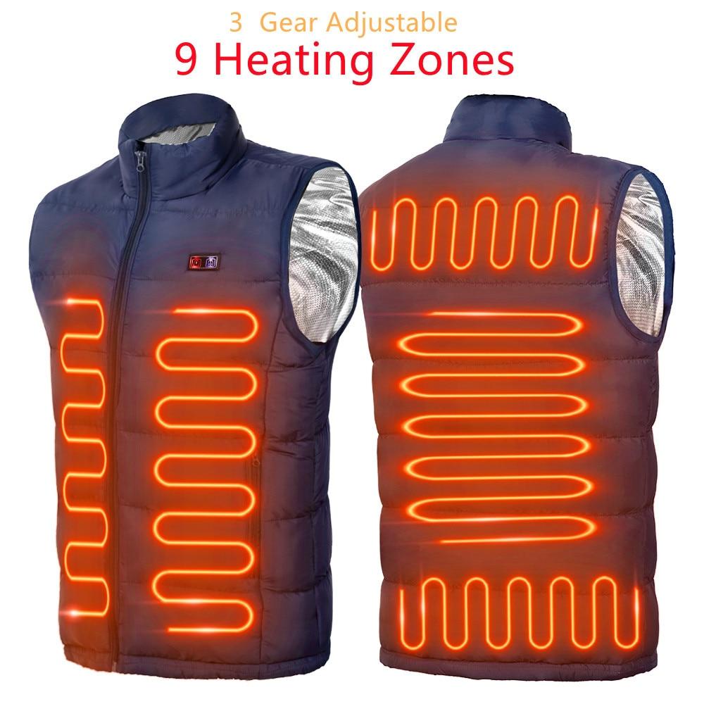 Heated Thermal Underwears Suit for Woman Man, 3 Gear Temperature