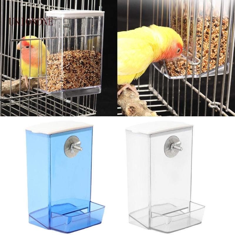 ONE Bird Food Container Automatic Flow Screw Feeder Food Dispenser for ...