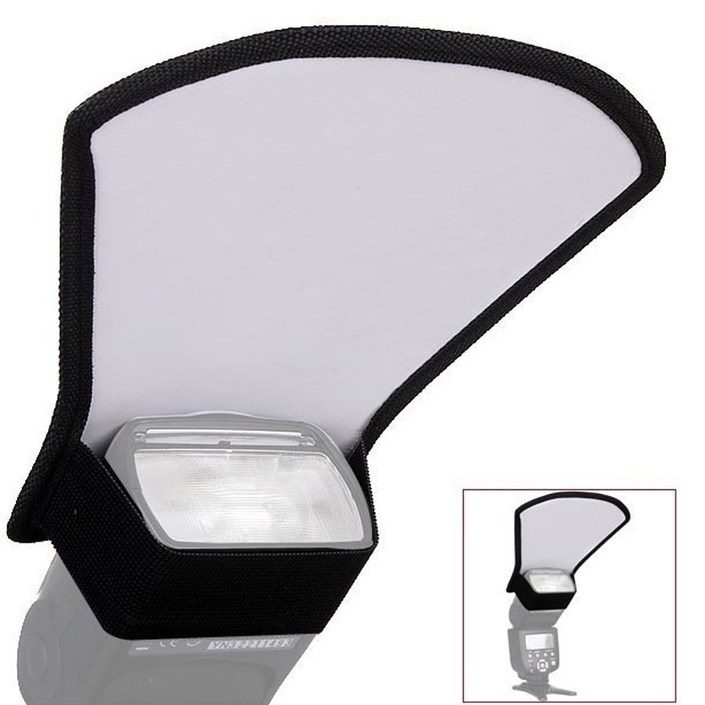 Camera Flash Diffuser Silver and White, Suitable for Canon Reflector ...