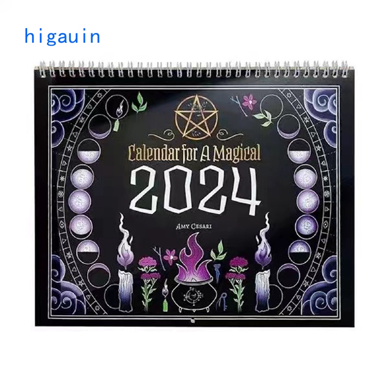 Calendar for a Magical 2024 Wall Calendar Creative Witch Calendar 2024