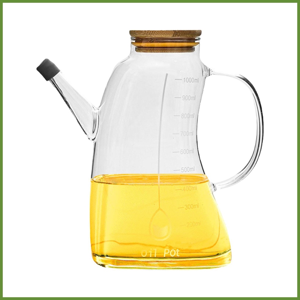Olive Oil Dispenser Bottle 1L Refillable MultiPurpose Glass Bottle for