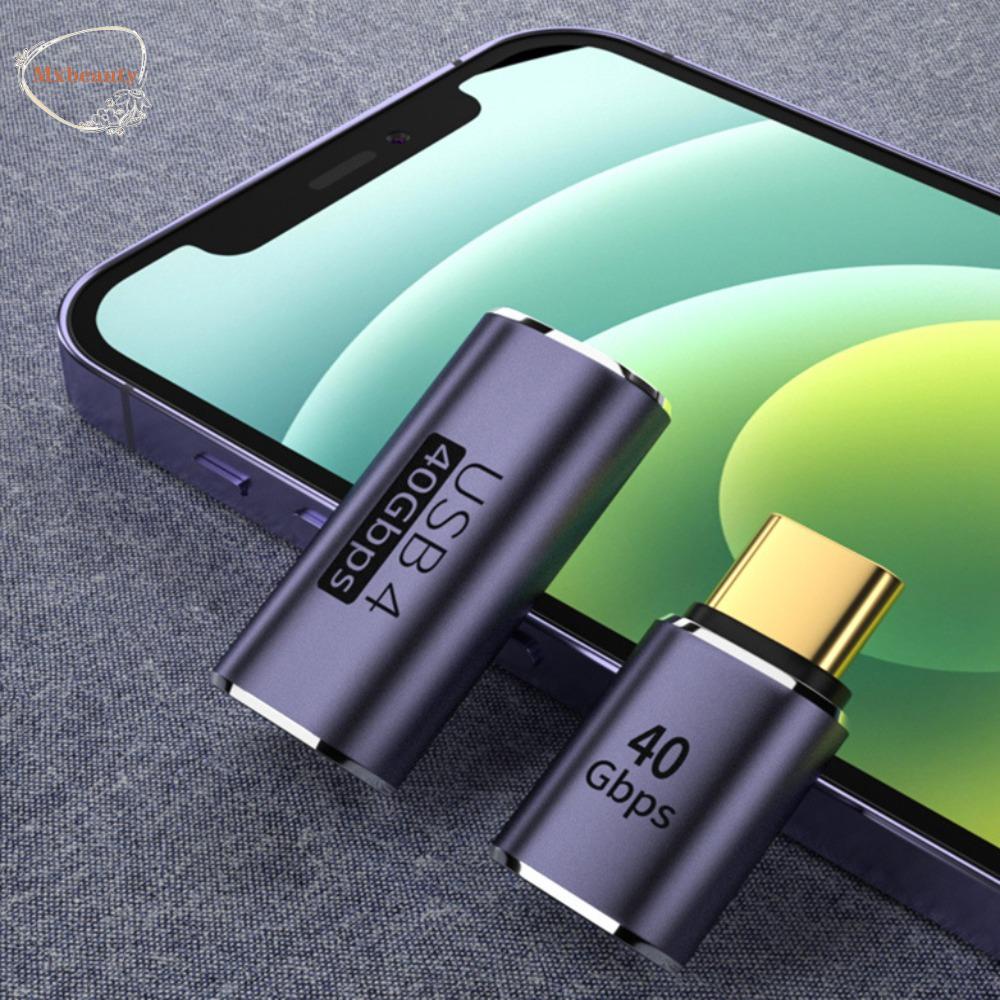 MXBEAUTY TYPEC Adapter, Straight Head Ushaped Type C Plug Adapter, 40