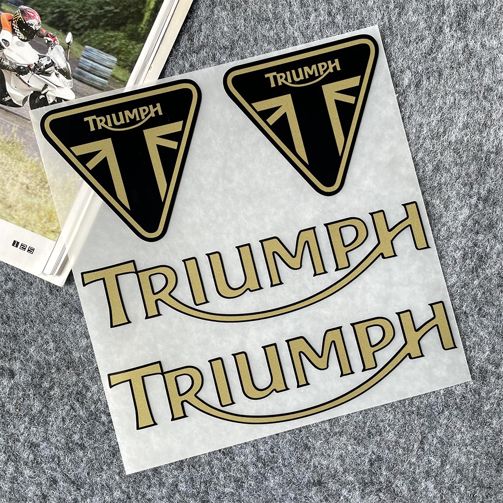 Reflective Triumph Motorcycle Stickers Fuel Tank Body Helmet Decals for ...