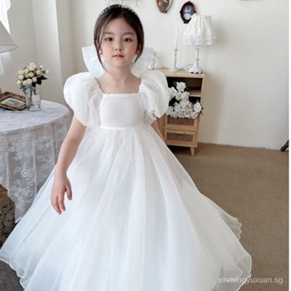 Girls white hot sale flowy dress