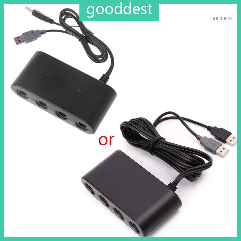 GOO 3 in 1 USB Gamepad Game Controller Converter For GC Wiiu PC Switch Converter Black Game