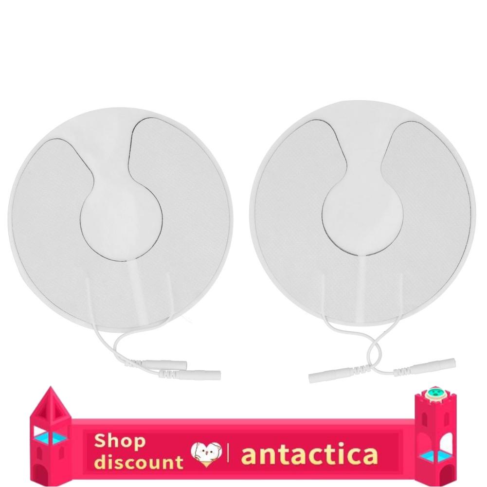 Antactica 2pcs Breast Electrode Pads for Electric TENS Machine 4.3in