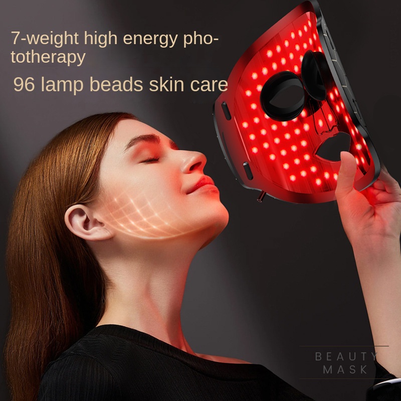 LED Face Mask, Flexible Silicone 7 Colors Lights Photon Beauty Mask For ...
