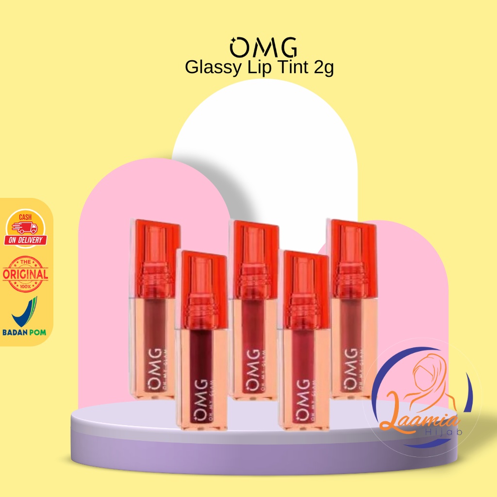 Dannishijab OMG OH MY GLAM Glassy Lip Tint 2g Lip Tint Shopee Singapore