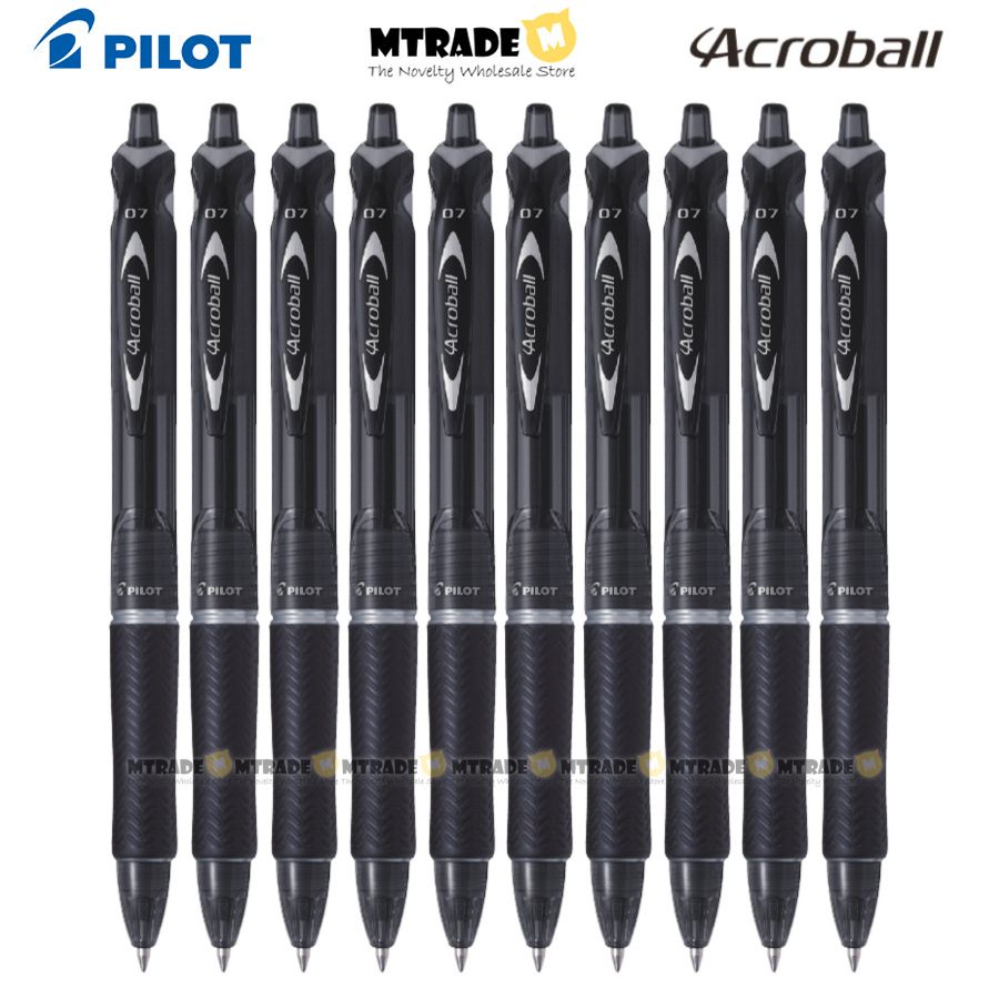 [Bundle 10 Pcs] Pilot Acroball Pen (0.7mm) BAB-15F / Refill BRFV-10F ...