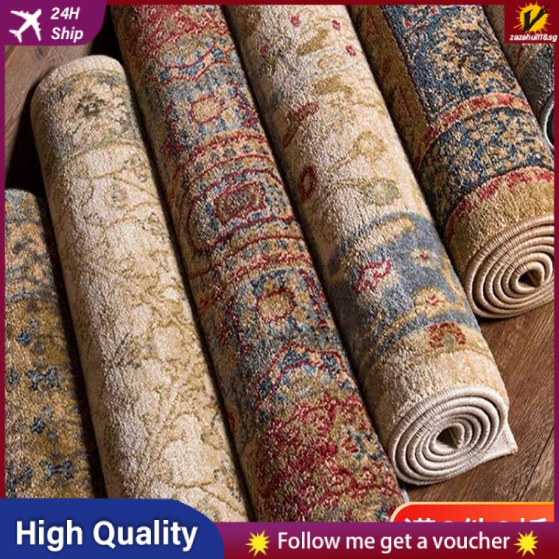 Vintage European Persian Carpet Turkish Red Carpets Country Living Room Bedroom Rugs Morocco Rugs