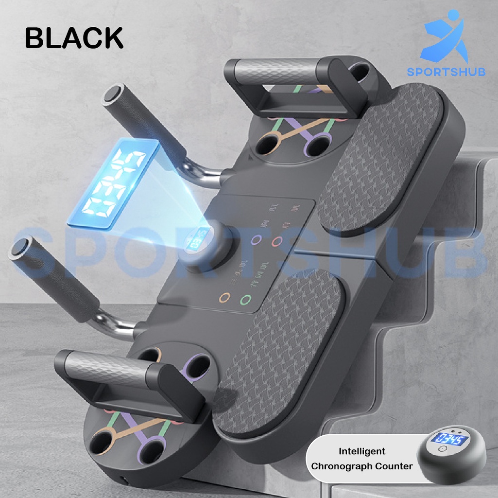 SG Push Up Board Smart Counter Timer Multi-Functional Home Gym Muscle ...