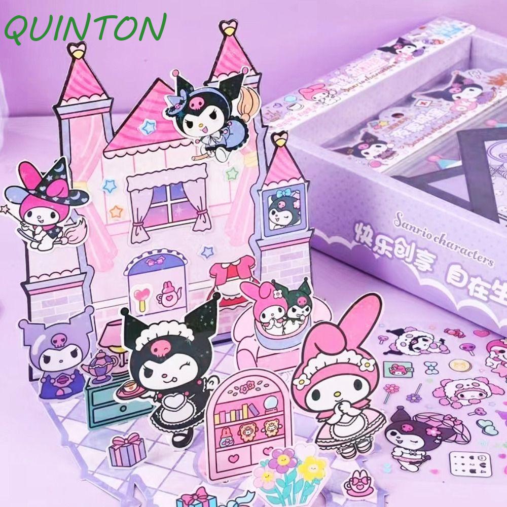 QUINTON DIY Kuromi Busy Book, KT Cat Anime Activity Books KT Quiet Book ...