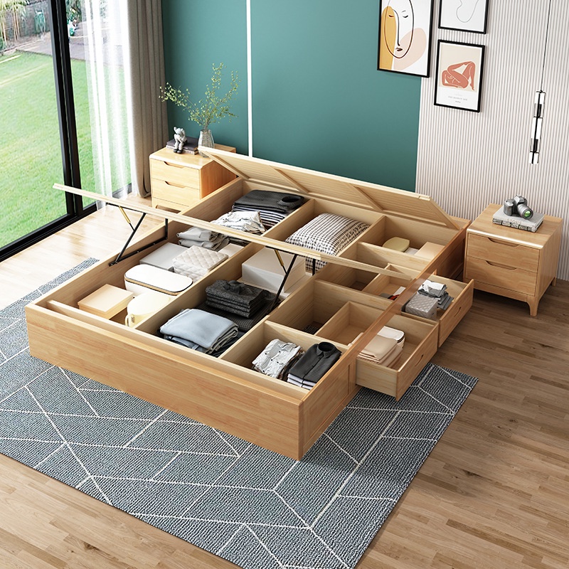 {SG Sales}HDB Storage Bed Frame with Storage Drawers Japanese Tatami
