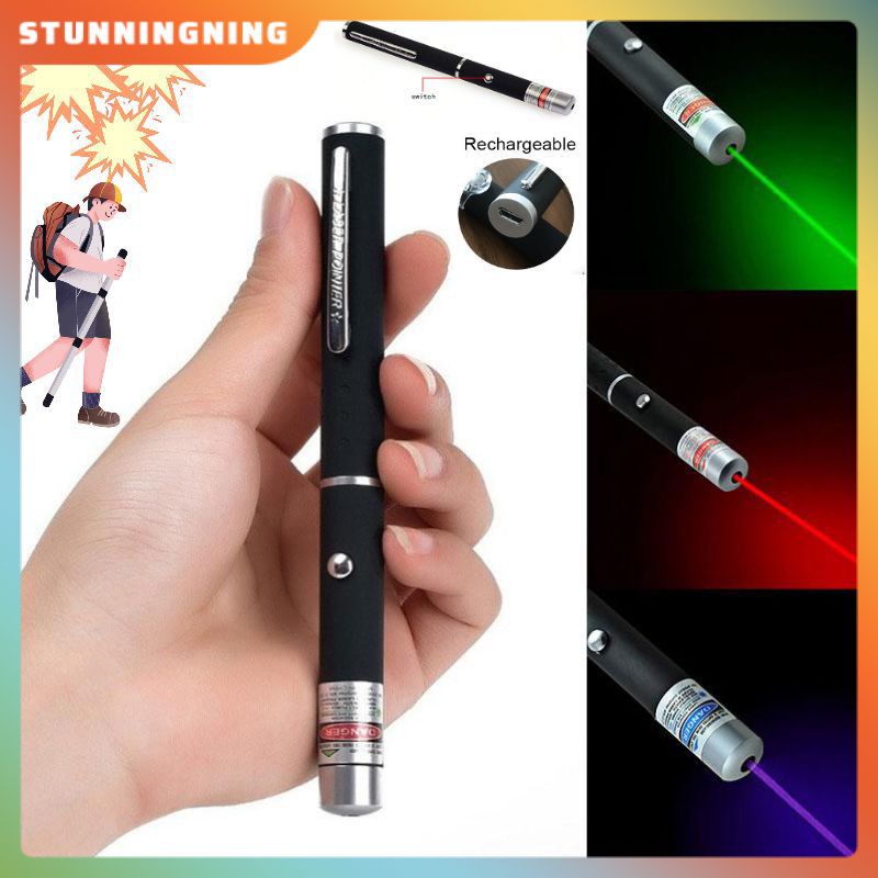 【ready Stock】 Laser Pointer New Usb Charging Usb 5mw 650nm Long Range
