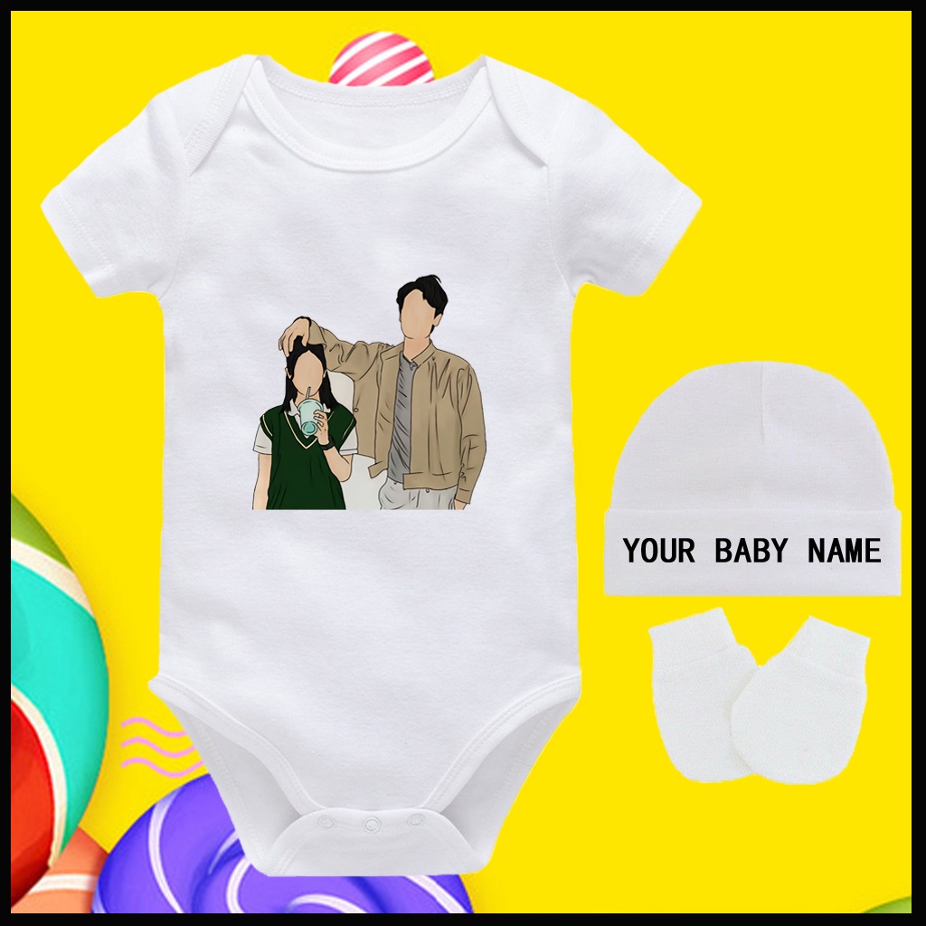 Adorable Baby Romper Sleeveless For Your Little One Customizable name ...