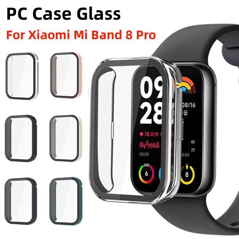 Pro Mi Band Tempered Glass Hard PC Case For Xiaomi Smart Band Pro