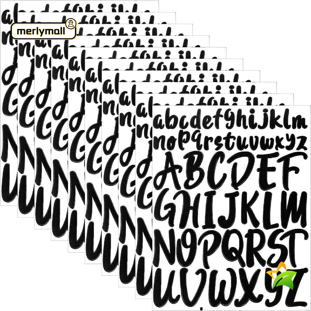 MERLYMALL 520pcs Capital Letter Stickers, 2inch 1inch Vinyl Alphabet ...