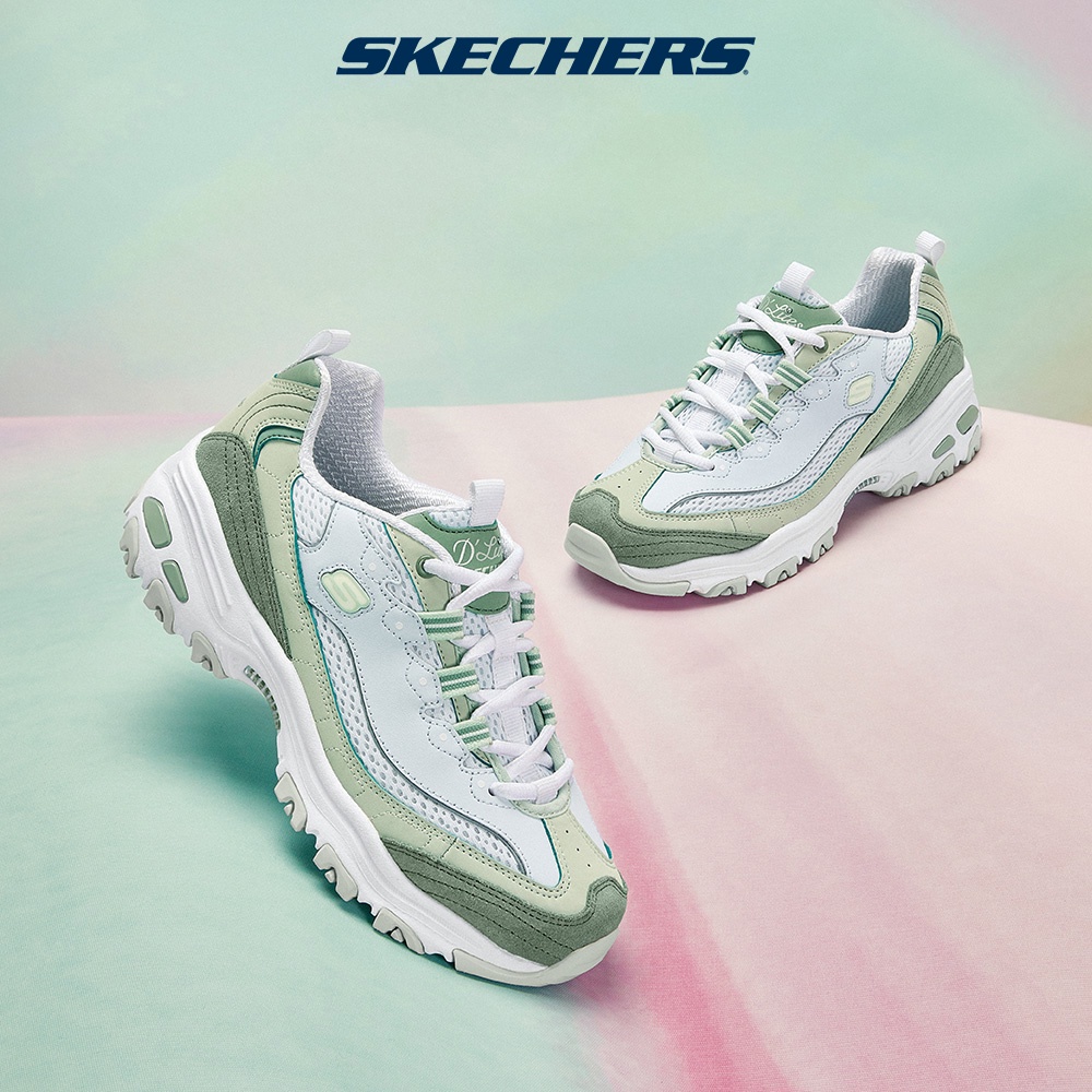 Skechers d lites sales womens green