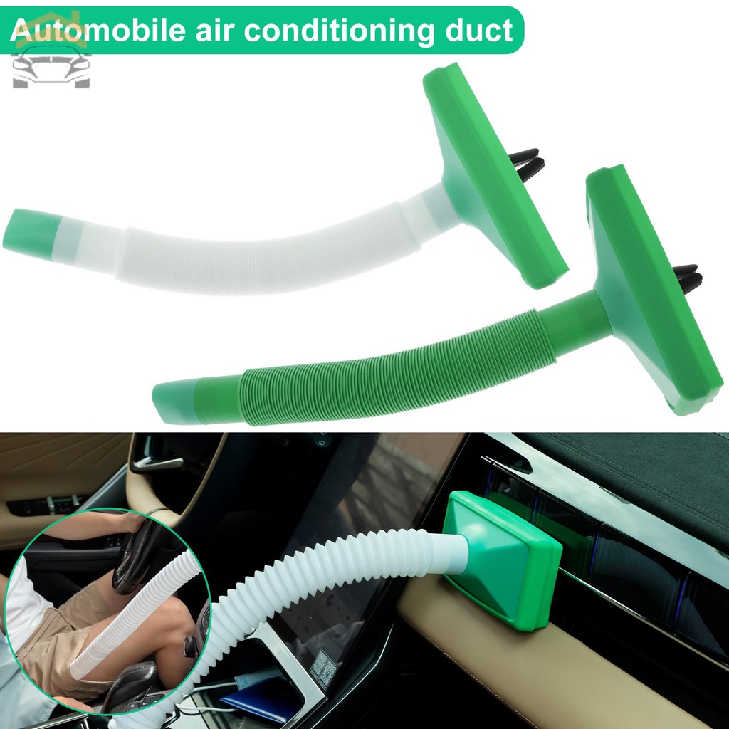 Jewel Cooler Adjustable Car Air Vent Extender Hose Plastic Air