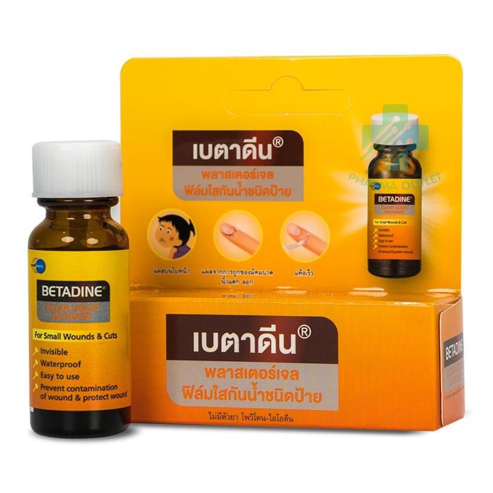BETADINE Clear Liquid Bandage Gel Plaster Film Waterproof 8g Shopee