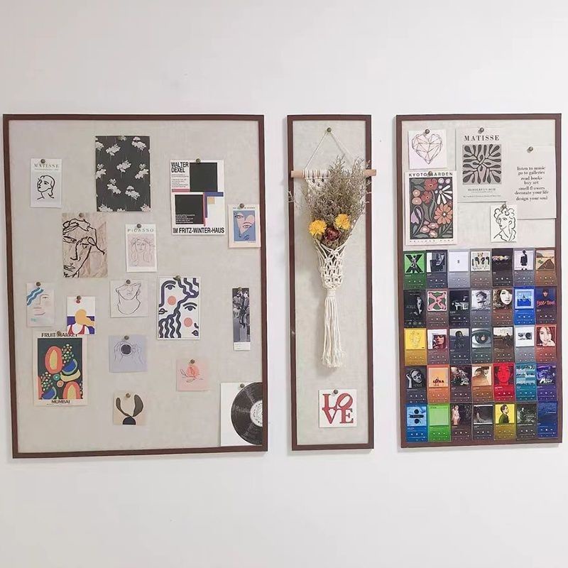 No perforated felt wall sticker photo background wall selfadhesive display board cork board ins