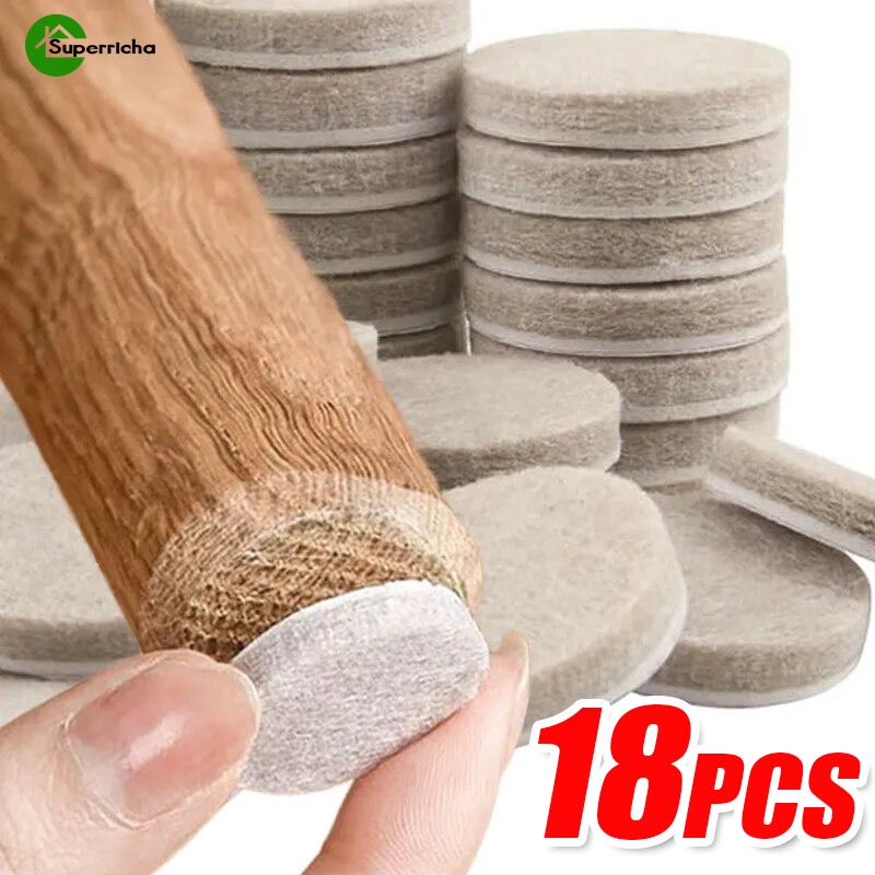 18Pcs Non-Noise Non-Scratch Floor Protector / Non-slip Round Square ...