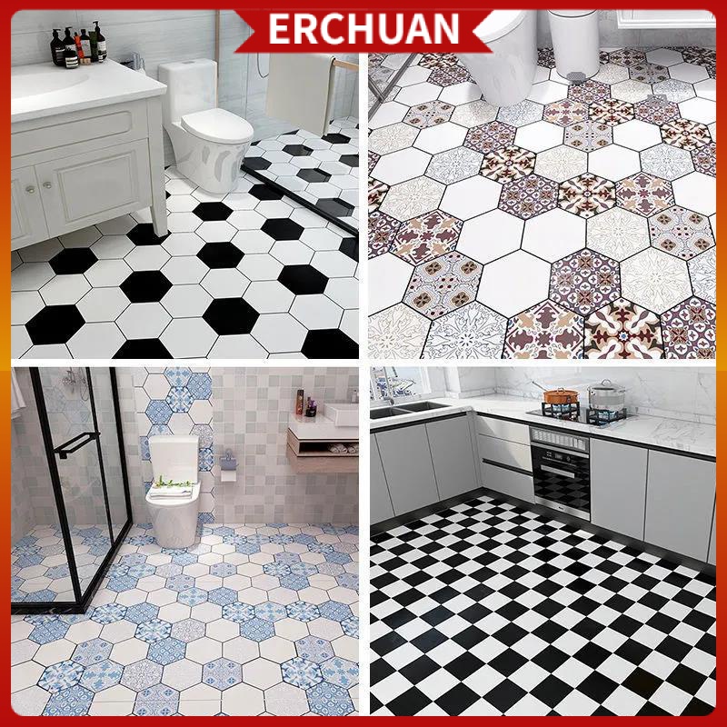 Thickening Floor Stickers SelfAdhesive Bathroom Waterproof Floor Tile