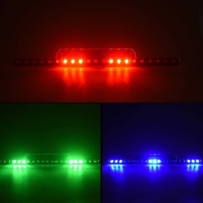 Car Strobe Flashing Light Car WiringFree Colorful Rear Window Solar