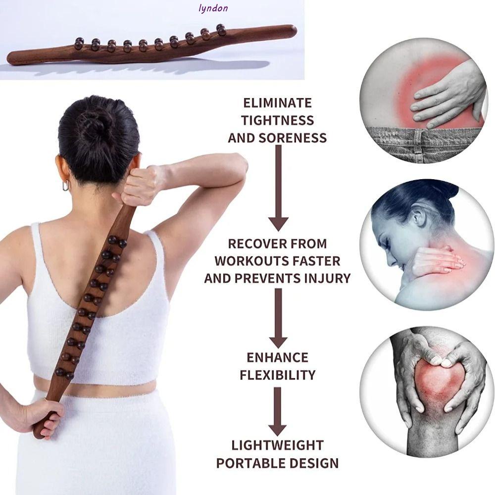 LYNDON Massage Stick, Handheld Wood Scraping Stick, Universal Relieve ...